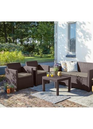 Комплект садовой мебели Allibert Alabama Lounge Set