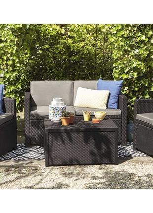 Комплект садовой мебели Allibert Monaco Set With Storage Table