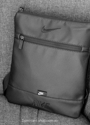 Стильная черная сумка через плечо мессенджер планшетка NIKE SL...