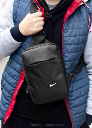 Городская мужская нагрудная сумка слинг через плечо Nike Kanga...