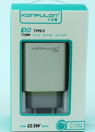 Сетевое Зарядное Устройство C70Q 22,5W Type-C