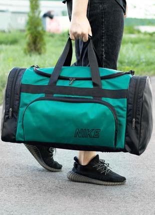 Мужская дорожная спортивная сумка Nike biz green для тренирово...