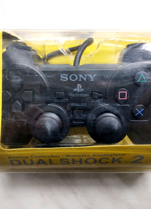 Джойстик на PS2, напис Sony PS