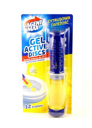 Шприц для унітазу гелевий з ароматом лимона Agent Max Gel Acti...