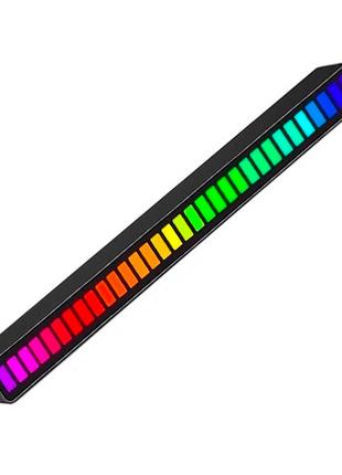 Світильник музичний еквалайзер 32 LED USB, D-08-RGB