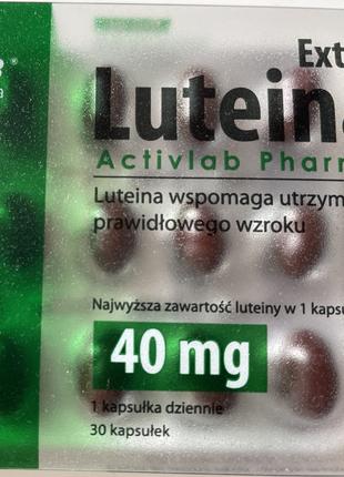 Лютеин 40mg. для улучшения зрения. глаукома, катаракта 30капсу...