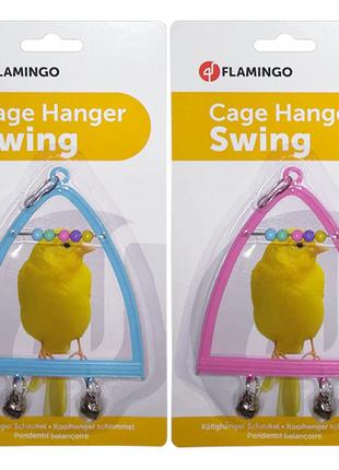 Flamingo Swing+Abacus+Bell ФЛАМИНГО Качеля с колокольчиком и с...