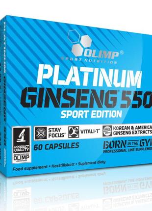 Натуральная добавка Olimp Platinum Ginseng, 60 капсул - Sport ...