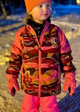 Зимняя лыжная куртка курточка legowear на девочку р.104-110 re...