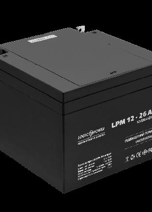 Аккумулятор свинцово-кислотный LogicPower AGM LPM 12 - 26 AH