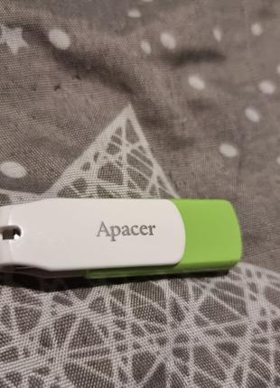Флешка 8 ГБ Apacer 7.96/15.8 зеленая белая