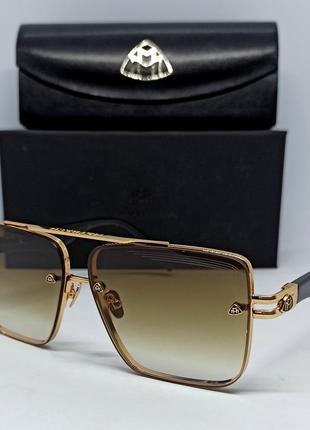 Maybach очки мужские солнцезащитные люксовые классика коричнев...