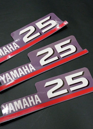 Наклейки на лодочный мотор двигатель колпак Ямаха 25 Yamaha