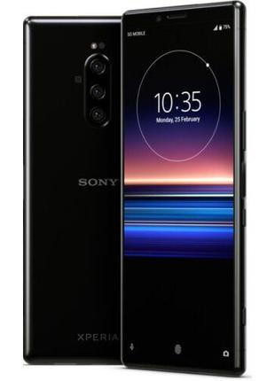 Смартфон Sony Xperia 1 6/64Gb Black, 6.5" OLED, 12+12+12/8 Мп,...