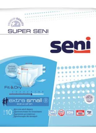 Подгузники для взрослых Seni Super Extra Small 10 шт (59005166...