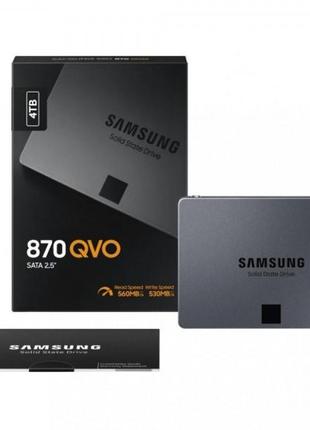 SSD накопичувач Samsung 870 QVO 4 TB (MZ-77Q4T0BW) НОВИЙ!!