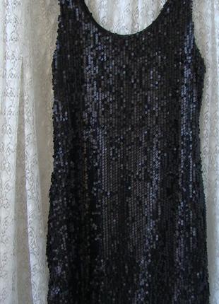 Платье маленькое черное в пайетках vero moda р.42-44 7727