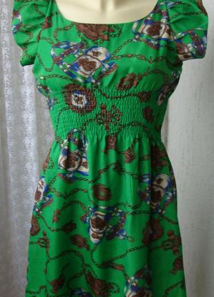 Платье женское легкое летнее яркое мини бренд mela р.44 №5187 ...