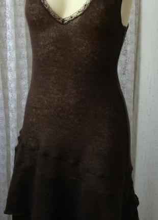Платье женское теплое вязаное шерсть бренд promod р.48 №5389