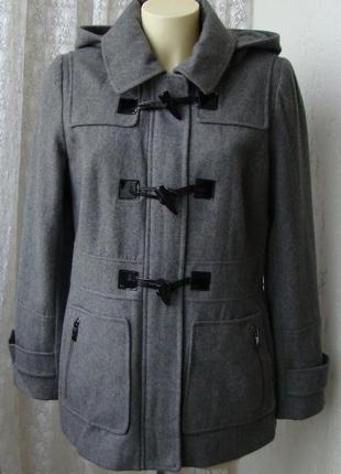 Модне Пальто стильне з капюшоном демісезонне шерсть бренд apt....
