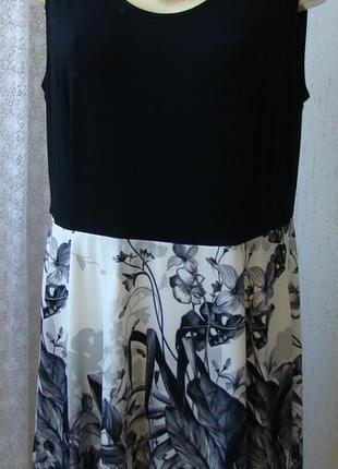 Платье женское летнее модное вискоза стрейч bodyflirt р.52 №6178