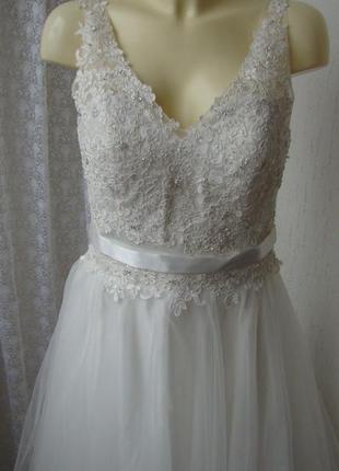 Сукня біле весільне шикарне розкішне в підлогу luxuar limited ...
