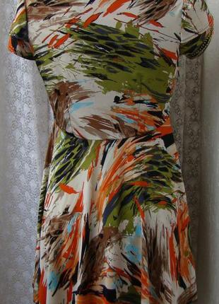 Платье летнее модное яркое мини р.44 №6580а