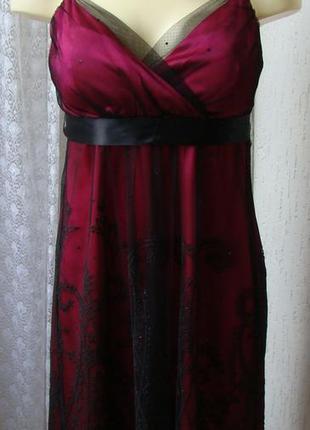Платье вечернее сарафан черный jake's р.42 №6587а