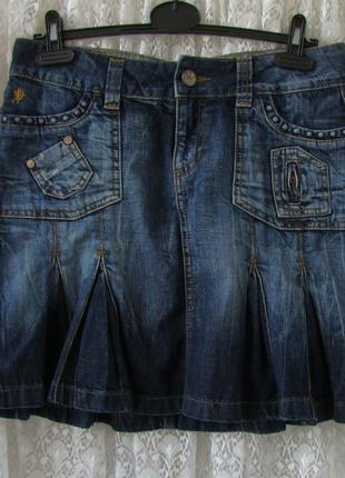 Юбка джинсовая модная синяя esprit р.42-44 №6845а