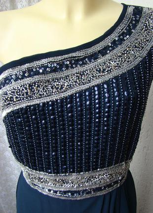 Платье вечернее в пол lace&beads р.42-44 7665