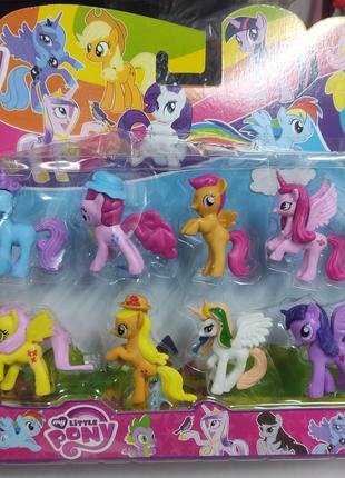 Ігровий набір фігурки Літл Поні my Little Pony 6-7 см 12 шт + ...