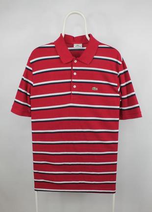 Яркое поло футболка lacoste vintage red polo shirt