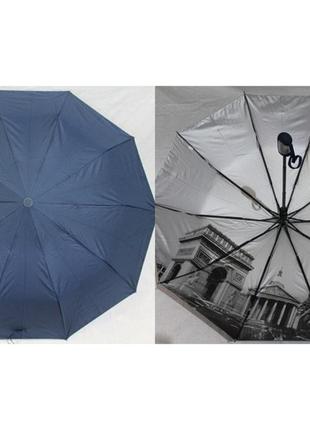 Зонт полуавтомат с печатью рисунка, спицы карбон, анти-ветер, ...