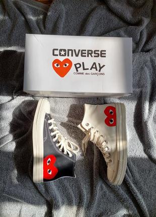 Крутые высокие кеды comme des gargons