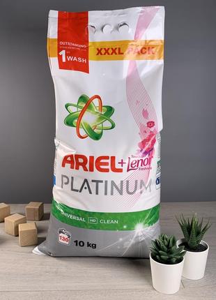 Ariel Platinum + lenor универсальный 10 кг Н872 130 стирок Стирал