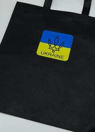 Еко сумка спанбонд 33Х38см "UKRAINE" / Еко сумка спанбонд 33Х3...