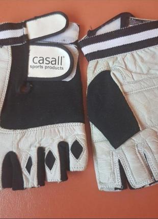 Кожанные перчатки для зала casall sports products