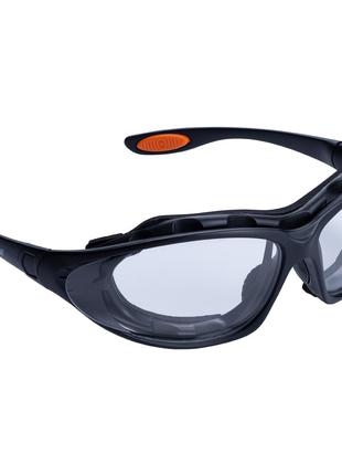 Набор очки защитные с обтюратором и сменными дужками (прозрачные)