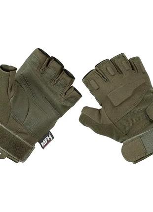 Рукавички/перчатки тактичні MHF Pro рукавиці без пальців - олива