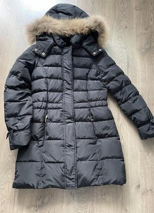 Куртка зимняя черная р с длина 80 рукав 60 ог 90