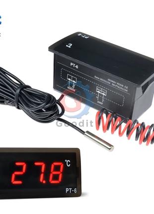 Термометр, датчик температуры PT-6 -40 - 110 градусов 12 вольт