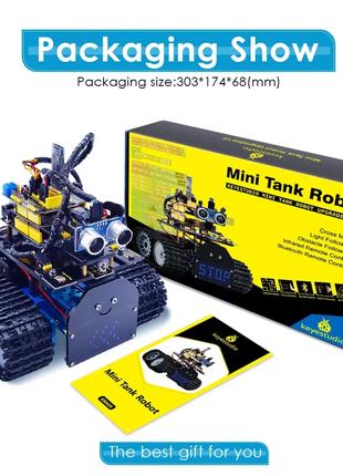 Набор Arduino Keyestudio Mini Tank Robot V2