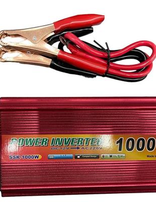 Преобразователь тока Power Inverter SSK-1000W AC/DC Автомобиль...