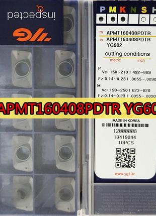 APMT160408 PDER YG602 YG1 Original Пластина твердосплавна