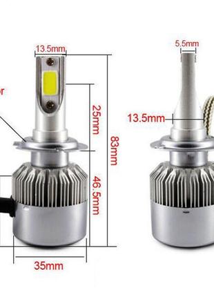 LED лампы светодиодные для фар автомобиля c6 h1, SL1, Хорошего...