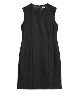 Сукня arket wool blend twill black dress cos / 40