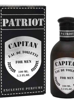 Туалетна вода для чоловіків 100мл Capitan ТМ Patriot