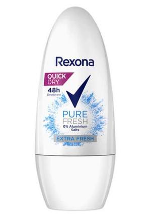 50 мл Rexona Pure Fresh Roll On 48h Дезодорант 0% алюмінієвої ...