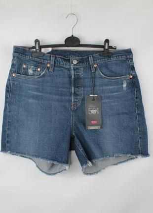 Джинсовые шорты levi's plus 501 original premium denim shorts