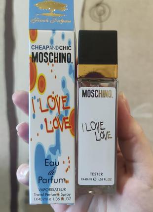 Женские moschino cheap and chic i love love (москино чип шик а...